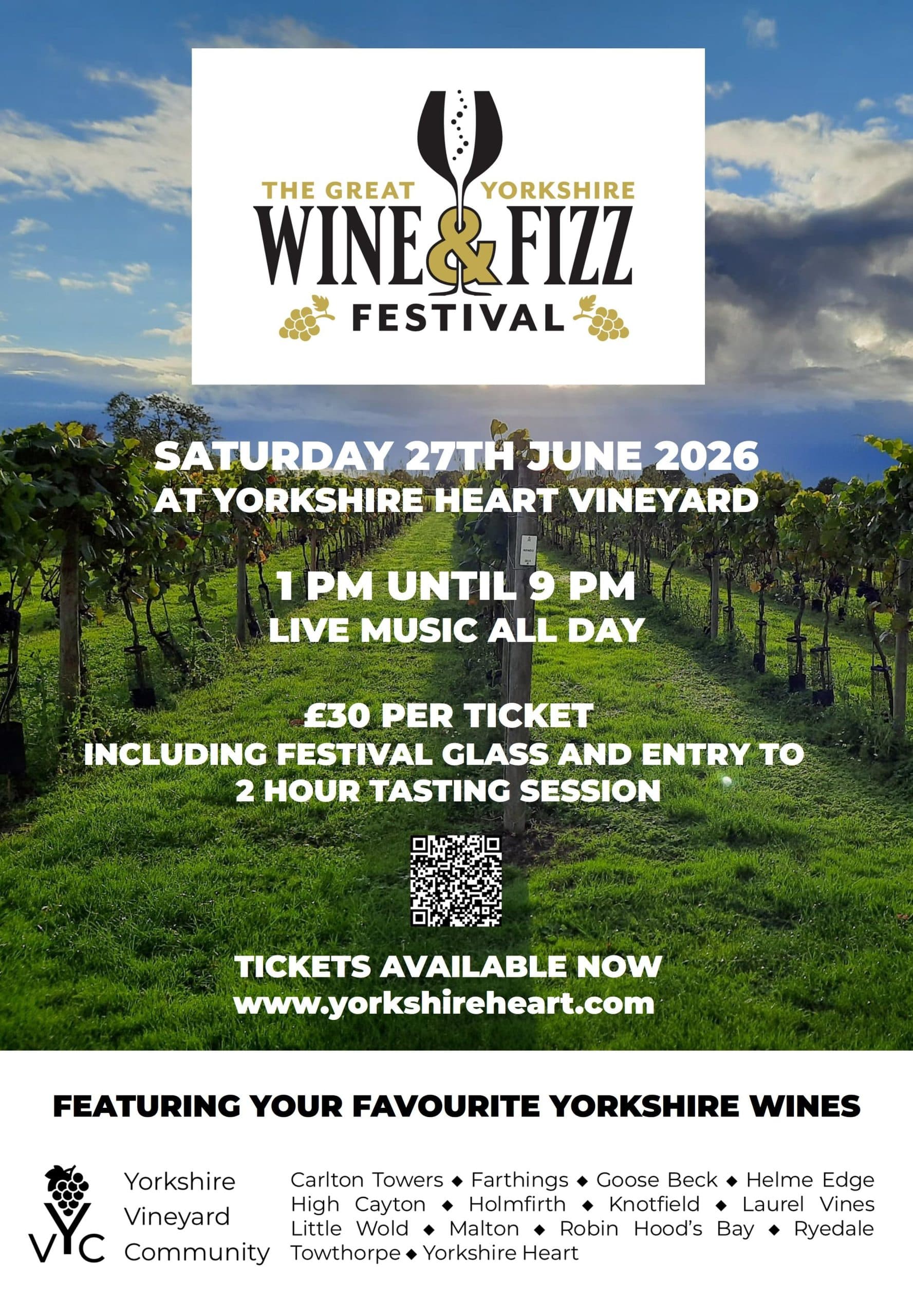 Great Yorkshire Wine & Fizz Festival 2026