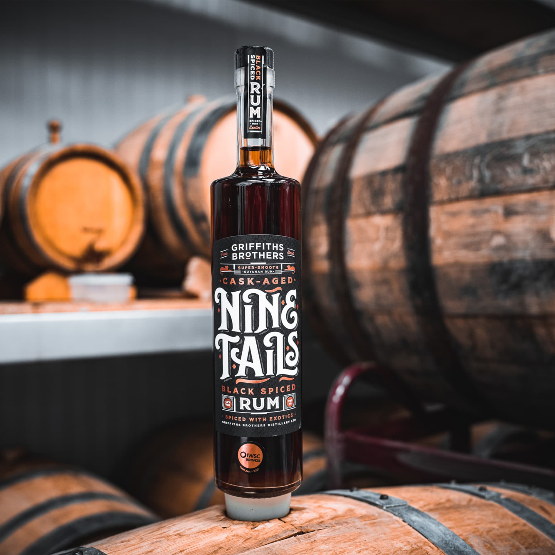 Griffiths Brothers “Nine Tails Black Spiced” Rum