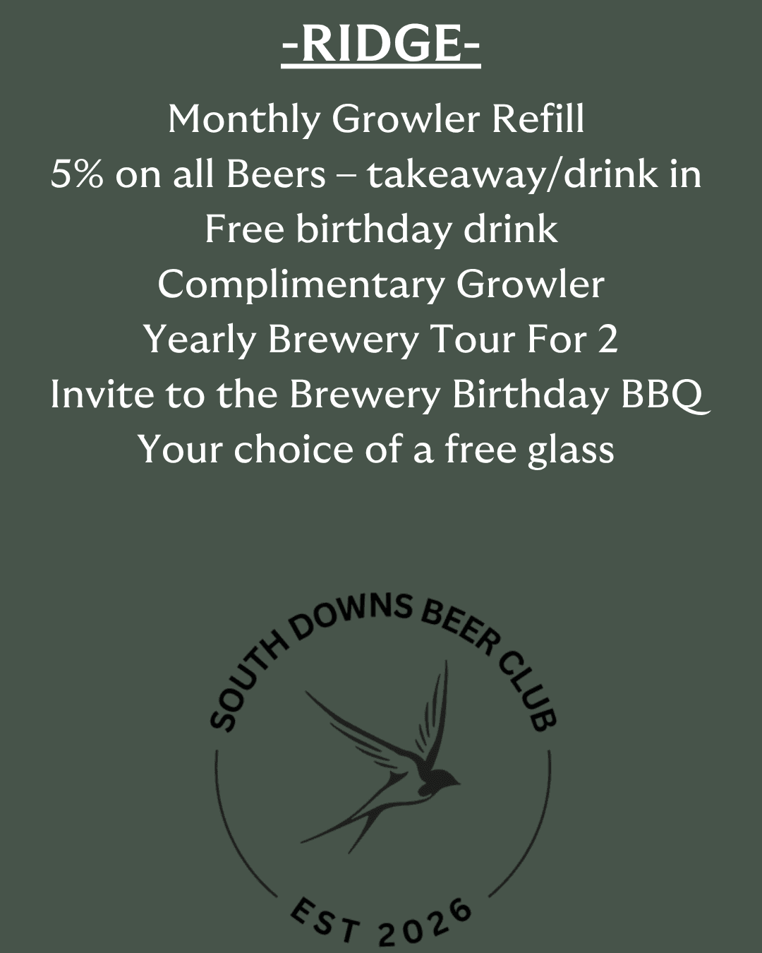 South Downs Beer Club – Ridge