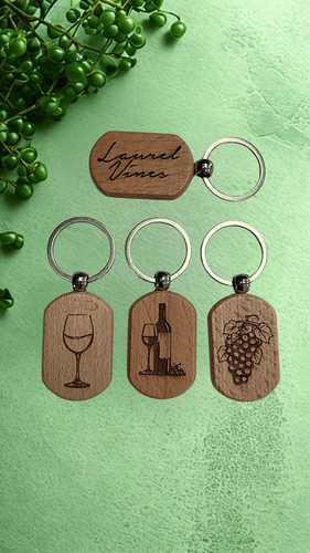 Wooden Keyrings (3 Designs)