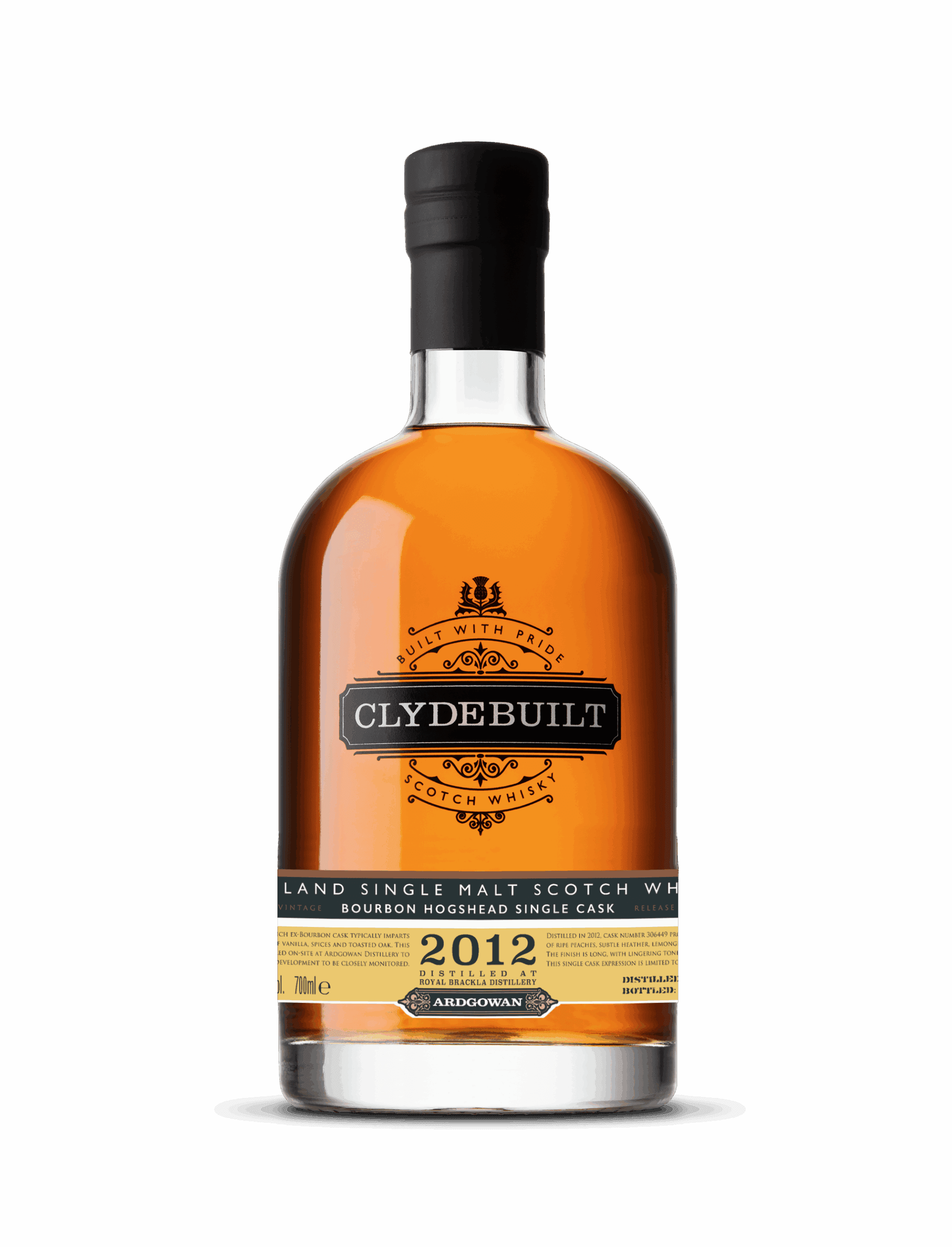 Clydebuilt 2012 Royal Brackla Bourbon Hogshead Single Cask