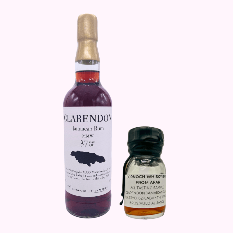 Dornoch Whisky Bar from Afar – Clarendon Jamaican Rum, 1984, 37 Year Old, 2CL,