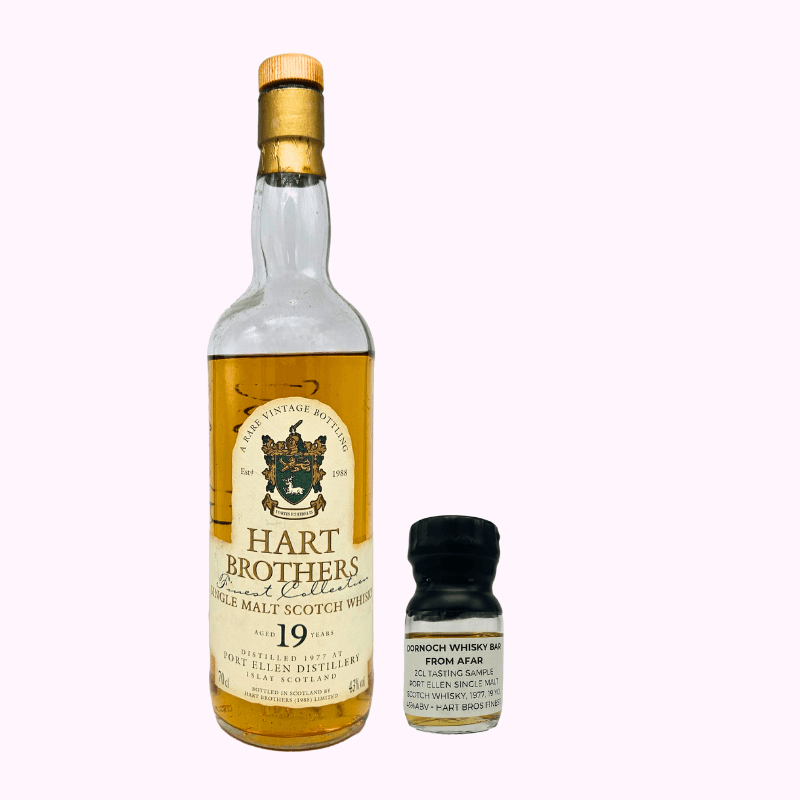 Dornoch Whisky Bar from Afar – Port Ellen Single Malt Scotch Whisky, 1977, 19 Year Old, 2CL,