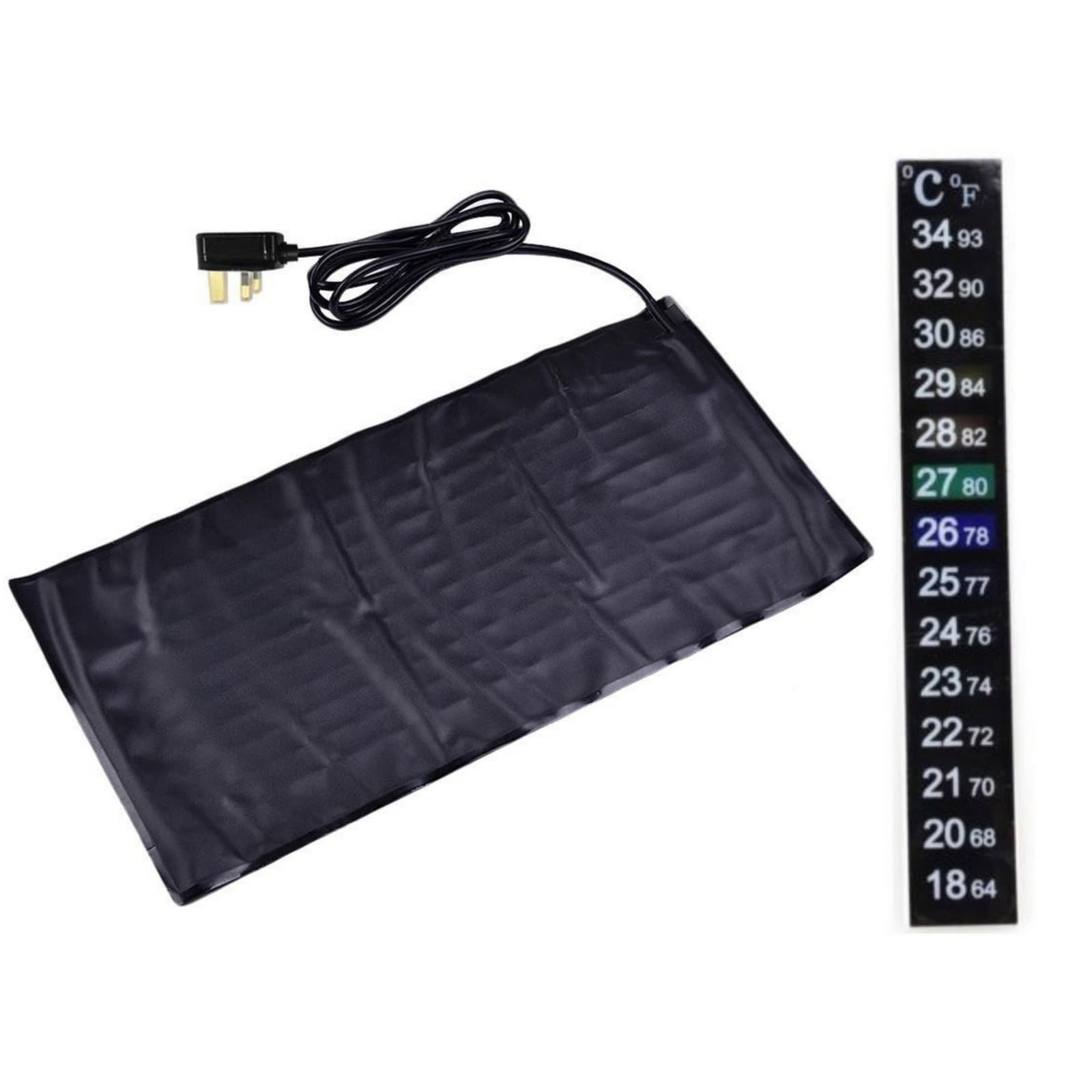 TopBrewing™ Flexible Electric Heat Pad for Home Brewing Beer, Wine & Fermentation with Thermometer (Rectangle)